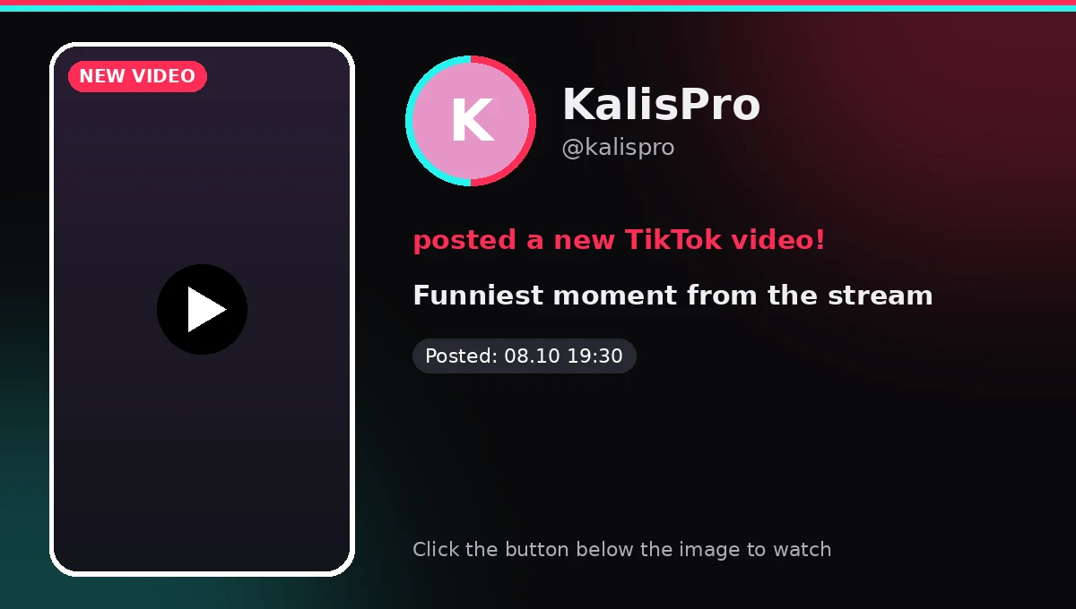 TikTok: new video